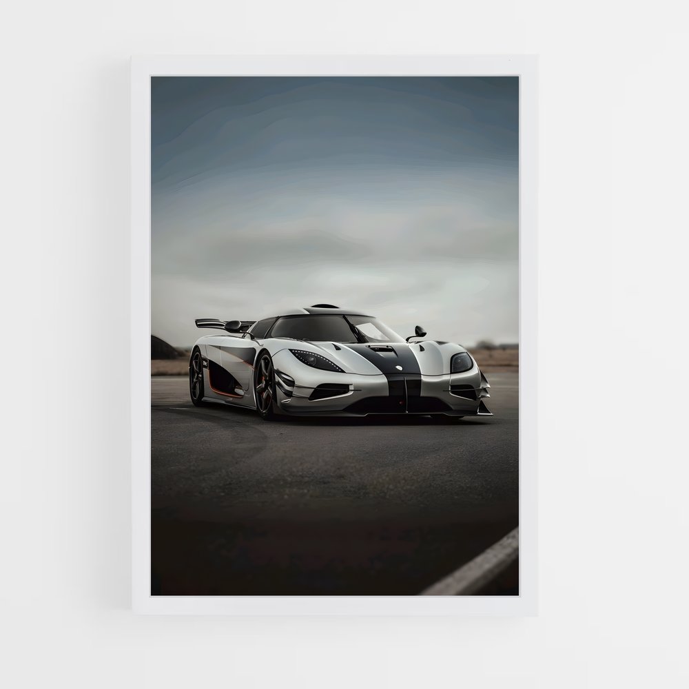 Poster Vitesse élégance esthétisme – affiche Koenigsegg (vue 3)